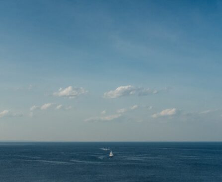 Kreuzfahrtschiff auf hoher See